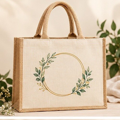 Bride Era Celebration Tote - Botanical Monogram