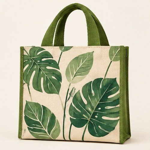 Tropical Pattern Shopper - Monstera Print