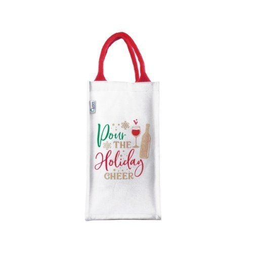 Pour the Holiday Cheer Wine Bag